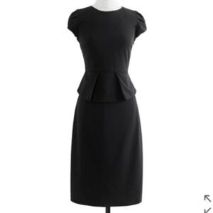 J Crew peplum stretch wool dress- Size 6- pristine condition